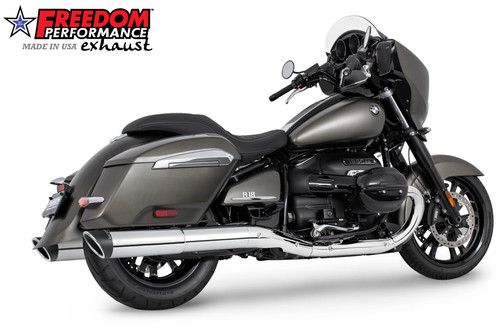 Freedom Performance BMW R 18 BAGGER B/TRANSCONTINENTAL/ROCTANE 2-STEP 4.5" EXTENDED SLIP-ONS ONLY! 2022-PRESENT BUNDLE - BM00341 - CHROME / SLASH / SCULPTED BLACK