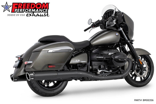 Freedom Performance BMW R 18 BAGGER B/TRANSCONTINENTAL/ROCTANE 2-STEP 4.5" EXTENDED SLIP-ONS ONLY! 2022-PRESENT BUNDLE - BM00356 - BLACK / COMBAT FLUTED / SCULPTED BLACK