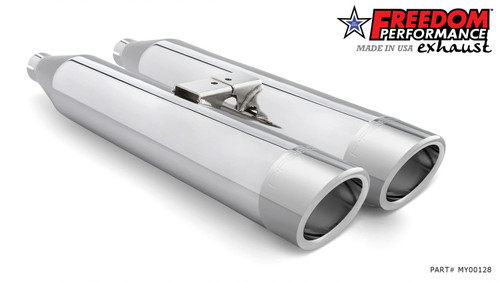 Freedom Performance YAMAHA VENTURE/ROYAL STAR/TOUR DELUXE 1999-2014 SLIP-ONS check description for Quiet Baffles. - MY00128 - CHROME / LIBERTY / CHROME