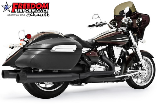 Freedom Performance YAMAHA ROADLINER/STRATOLINER 5 STEPPED COMPLETE 4" TRUE-DUAL SYSTEM 2006-2014 BUNDLE - MY00170 - BLACK / EAGLE / PITCH BLACK