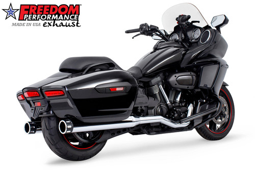 Freedom Performance YAMAHA ELUDER SLIP-ONS 2017-PRESENT - MY00193 - CHROME / EAGLE / SCULPTED BLACK