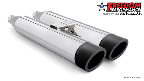 Freedom Performance YAMAHA VENTURE/ROYAL STAR/TOUR DELUXE 1999-2014 SLIP-ONS check description for Quiet Baffles. - MY00262 - CHROME / LIBERTY / PITCH BLACK