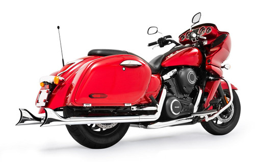 Freedom Performance KAWASAKI VAQUERO SHARKTAILS COMPLETE TRUE-DUAL FULL SYSTEM 1999-PRESENT