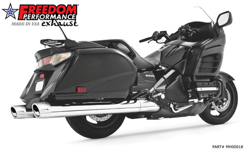Freedom Performance HONDA GL 1800 GOLDWING/F6 4.5" SLIP-ONS 2012 TO 2016 - MH00018 - CHROME / CHROME