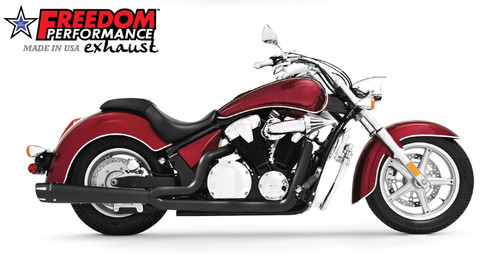 Freedom Performance HONDA FURY/STATELINE/SABRE COMBAT 2-INTO-1 2010 TO PRESENT - MH00029 - BLACK / SCULPTED BLACK