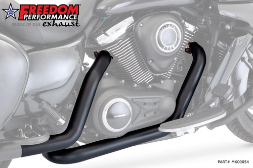 Freedom Performance KAWASAKI VAQUERO 1700/NOMAD/VOYAGER TRUE-DUAL RIGHT-SIDE TUCK-&-UNDER 2.5" HEADERS ONLY 2011-PRESENT - MK00054 - BLACK