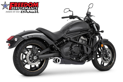 Freedom Performance KAWASAKI VULCAN S 2-INTO-1 SHORTY 2015-PRESENT BUNDLE - MK00121 - BLACK / SLASH / CHROME
