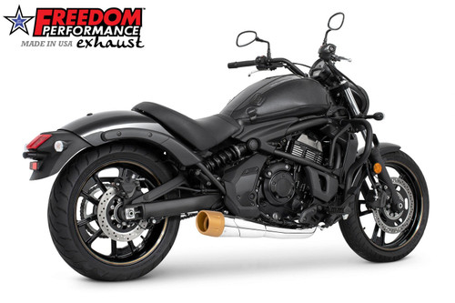 Freedom Performance KAWASAKI VULCAN S 2-INTO-1 SHORTY 2015-PRESENT BUNDLE - MK00132 - CHROME / COMBAT FLUTED / SOLID GOLD