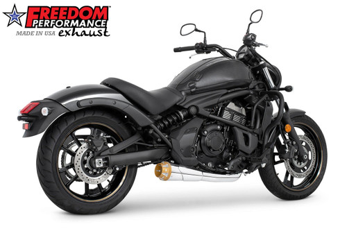 Freedom Performance KAWASAKI VULCAN S 2-INTO-1 SHORTY 2015-PRESENT BUNDLE - MK00167 - CHROME / AMERICAN OUTLAW / SCULPTED GOLD