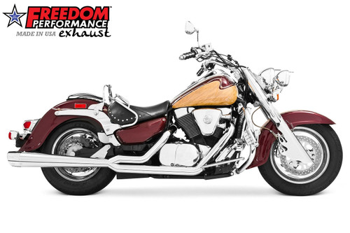 Freedom Performance SUZUKI VL 1500 INTRUDER/C90 BOULEVARD COMBAT 2-INTO-1 - MS00019 - 1500 INTRUDER/C90 1998 to 2012 / CHROME / CHROME