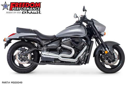Freedom Performance SUZUKI BOULEVARD M90 2-INTO-1 SHORTY 2015-Present Bundle - MS00049 - CHROME / AMERICAN OUTLAW / CHROME