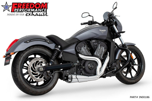 Freedom Performance VICTORY OCTANE 2-INTO-1 SHORTY 2016-2017(SPECIAL ORDER) - IN00186 - CHROME / AMERICAN OUTLAW / SCULPTED BLACK