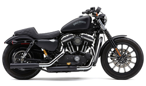 COBRA 6085RB 3" NH SERIES SLIP-ONS BLACK SPORTSTER 04-13