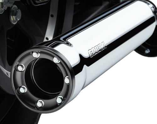 COBRA 6070 3" RPT SLIP-ONS CHROME FLH/FLT 95-16