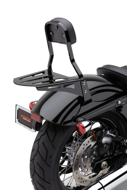 COBRA 02-3600B SISSY BAR LUGGAGE RACK FORMED BLACK HON YAM