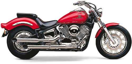 COBRA 2167SC BLVD SLASHCUT SLIP ON CHROME YAM V-STAR 1100 99-05