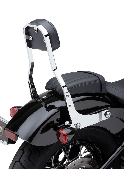 COBRA 602-2044 DETACHABLE BACKREST SHORT CHROME DYNA 06-17