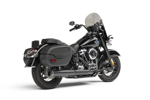 COBRA 6542B 4" 2-1 NH SLIP-ON LONG BLACK W/BLK TIP SOFTAIL 25-26