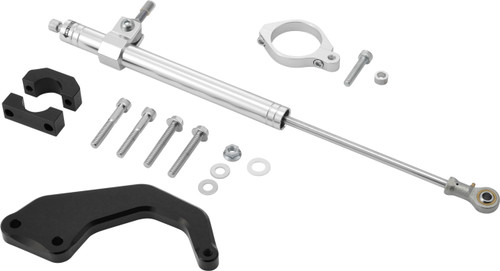 HARDDRIVE 87374 STEERING DAMPER 00-08 FLT SILVER