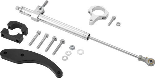 HARDDRIVE 87373 STEERING DAMPER 14-16 FLT SILVER