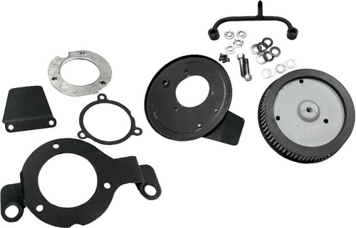 HARDDRIVE 120427 M8 ROUND HI PERFORM SATIN BLACK A/C AND BREATHER KIT