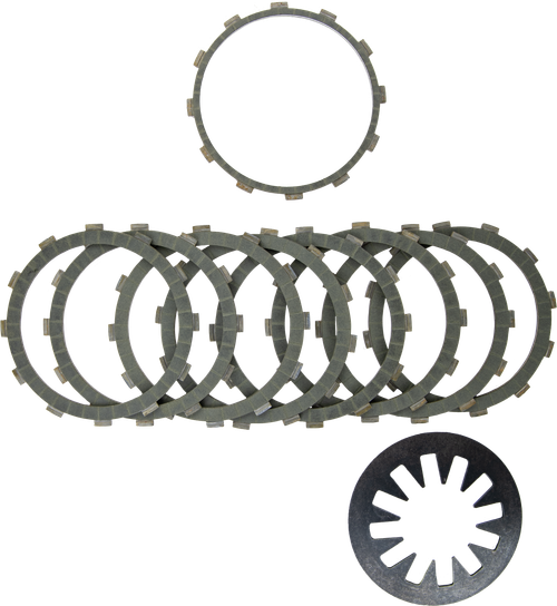 HARDDRIVE HDC7009 ARAMID CLUTCH FRICTION SET WITH HD DIAPHRAM SPRING