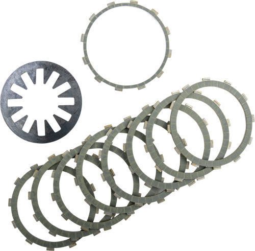 HARDDRIVE HDC7012 ARAMID CLUTCH FRICTION SET WITH HD DIAPHRAM SPRING
