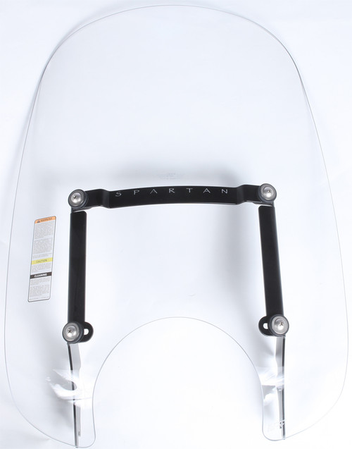 NATIONAL CYCLE N21202 SPARTAN WINDSHIELD 18.5" CLEAR QUICK RELEASE