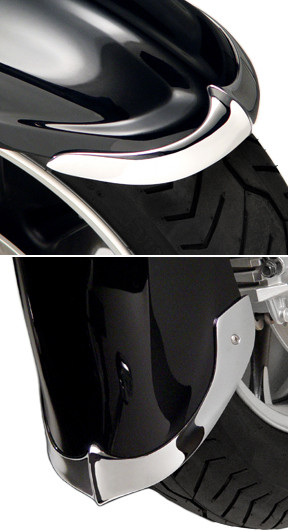 NATIONAL CYCLE N7023 CAST FRONT FENDER TIP