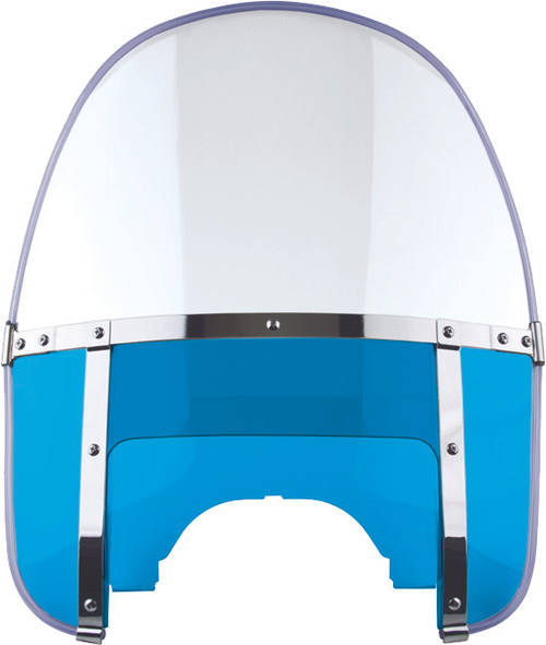 NATIONAL CYCLE N2232 HERITAGE BEADED WS BLUE/CLEAR W/ADJUSTABLE WINDOW