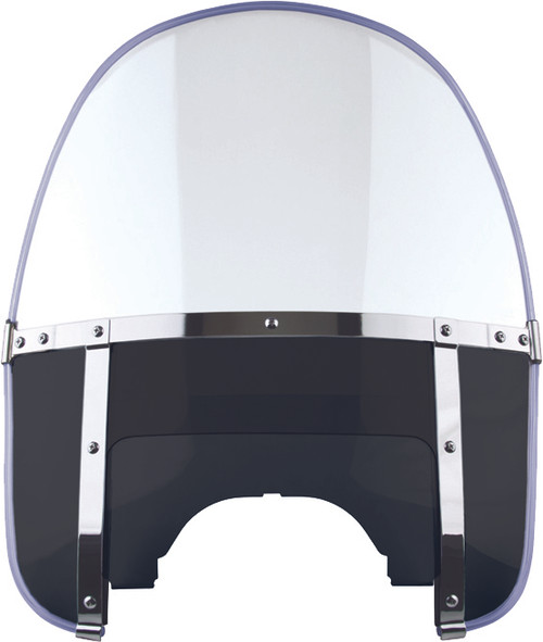 NATIONAL CYCLE N2234 HERITAGE BEADED WS BLACK/CLEAR W/ADJUSTABLE WINDOW
