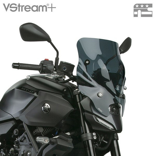 NATIONAL CYCLE N20352 VSTREAM WINDSCREEN PLUS SHORT DARK TINT YAM