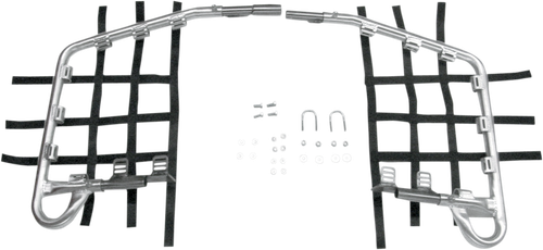 DG PERFORMANCE 60-4450 Nerf Bars - Natural/Black - Yamaha - YFZ '04-'13 - Natural/Black Yamaha YFZ '04-'13