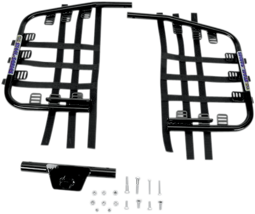 DG PERFORMANCE 54-4600 Nerf Bars - Black/Black - Yamaha - Raptor '01-'05 - Black/Black Yamaha Raptor '01-'05