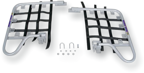 DG PERFORMANCE 54-6405 Nerf Bars - Silver/Black - Arctic Cat | Kawasaki | Suzuki - DVX/KFX/ QuadSport - Silver/Black Arctic Cat | Kawasaki | Suzuki DVX/KFX/ QuadSport