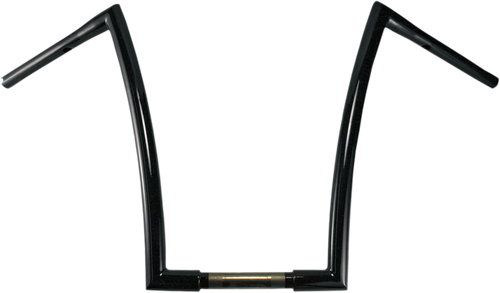 TODD'S CYCLE 0601-2714 1-1/4" Strip Handlebar - 17" Rise - Black - 17" Rise Black