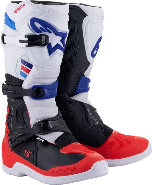 ALPINESTARS 2013018-2307-8 Tech 3 Boots - White/Red/Black US 8 / EU 42