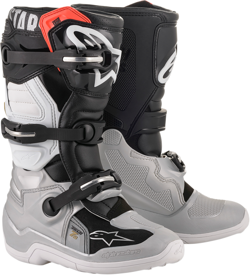 ALPINESTARS 2015017-1829-5 Youth Tech 7S Boots - Black/Silver/White/Gold US 5 / EU 38