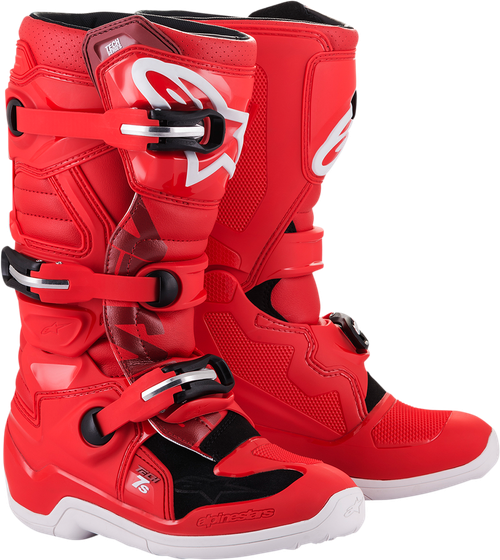 ALPINESTARS 2015017-30-5 Youth Tech 7S Boots - Red US 5 / EU 38