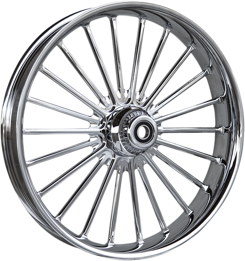 RC COMPONENTS 21350-9031-126C One-Piece Forged Illusion Wheel - Illusion Front Dual Disc/without ABS Chrome 21x3.5