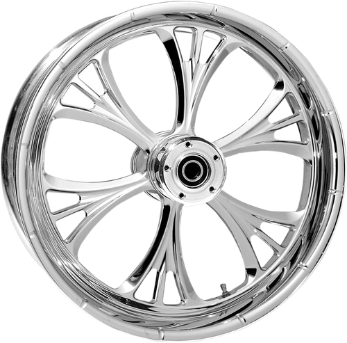 RC COMPONENTS 16350-9174-102C One-Piece Forged Aluminum Wheel — Majestic - Majestic Rear Single Disc/without ABS Chrome 16x3.5 '02-'07 FLH