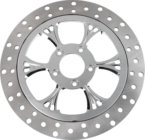 RC COMPONENTS ZSSCOG320A-102C-LF2K Floating Brake Rotor - Front Left Majestic 320 mm Chrome