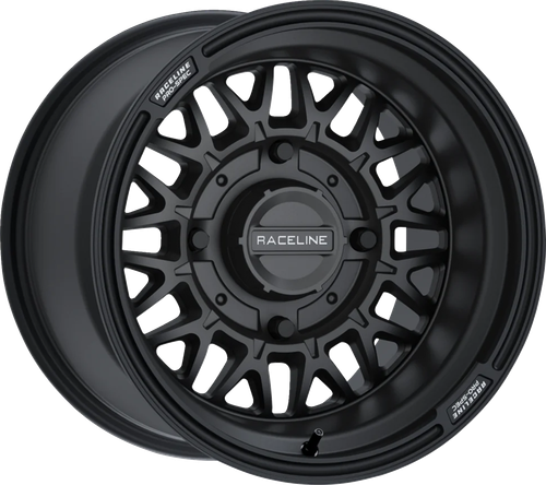 RACELINE WHEELS A13B-47037+10 Omega Wheel - Omega Front/Rear Black/Satin 14x7 4/137 5+2 (+10 mm)