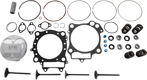 KIBBLEWHITE 30-32600 Top End Service Kit - Black Diamond™ Valves with Piston Kit Honda TRX450R/ER