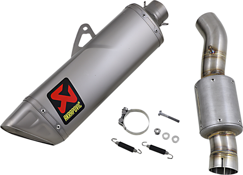 AKRAPOVIC S-H10SO25-APLT/TD Track Day Slip-On Line Muffler - Titanium