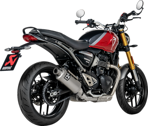 AKRAPOVIC S-T4SO1-HDT Slip-On Line Muffler - Titanium Speed/Scrambler 400