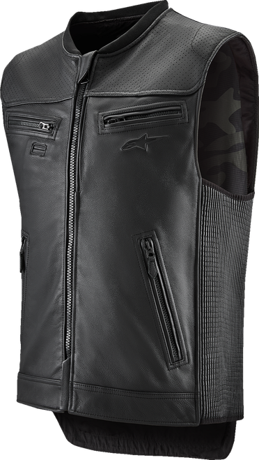 ALPINESTARS TECH-AIR 6505225-10-S Tech-Air® 3 v2 Leather Vest - Black Small