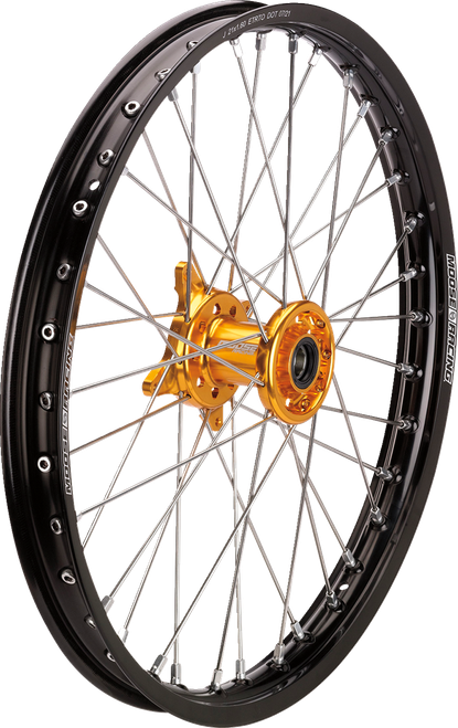 Moose Offroad Wheel Assembly - SX-1 - Complete - Front - Black Wheel/Gold Hub - 21x1.6 - Suzuki RM-Z 250/450 [SF16021BKGD]