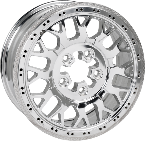 Moose Offroad Wheel - 346X - Beadlock/5 Lug - Front/Rear - Silver - 15x7 - 5/4.5 - 5+2 [346BLMO 157545P54]