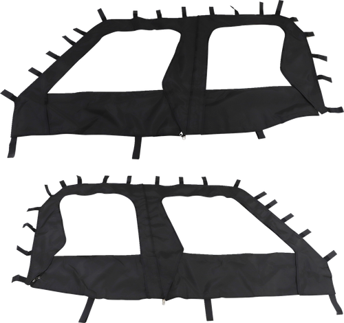 Moose Offroad Side Enclosure - Black - Kawasaki - Mule '15-'25 [PROFXTSE11]